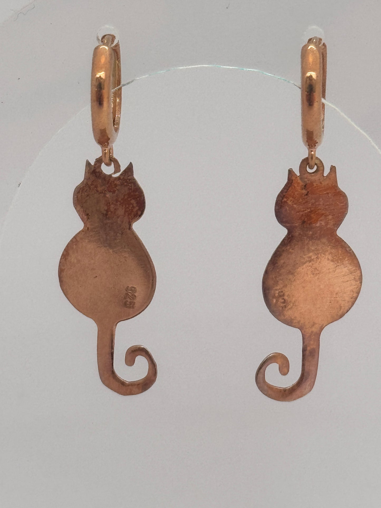 Rose Gold Kedi Küpe