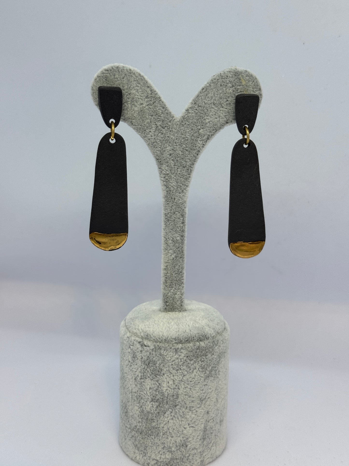 Something Black Porselen Küpe