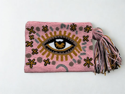 Evil Eye Punch Clutch Çanta