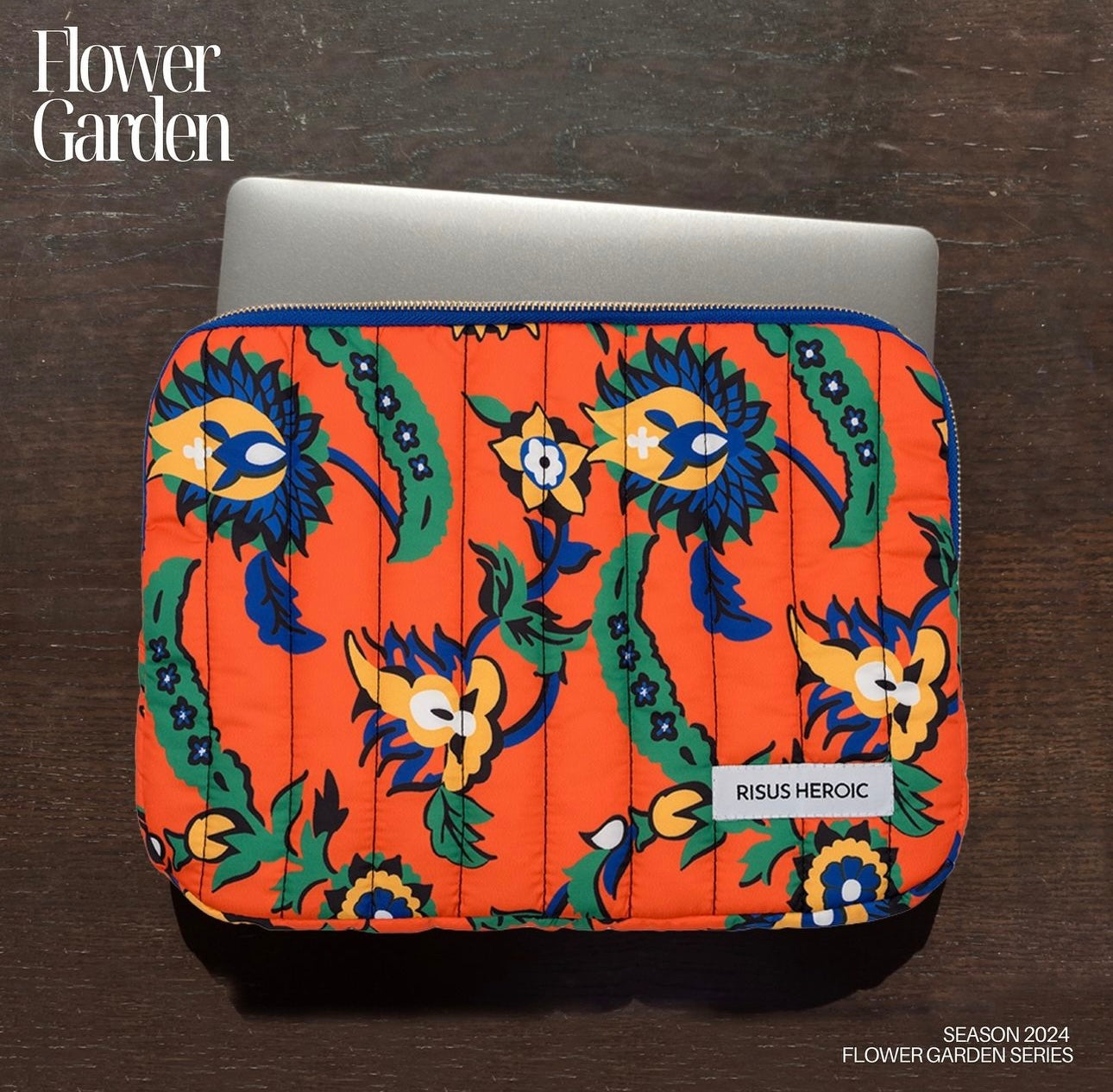 Flower Garden Orange Laptop Çantası