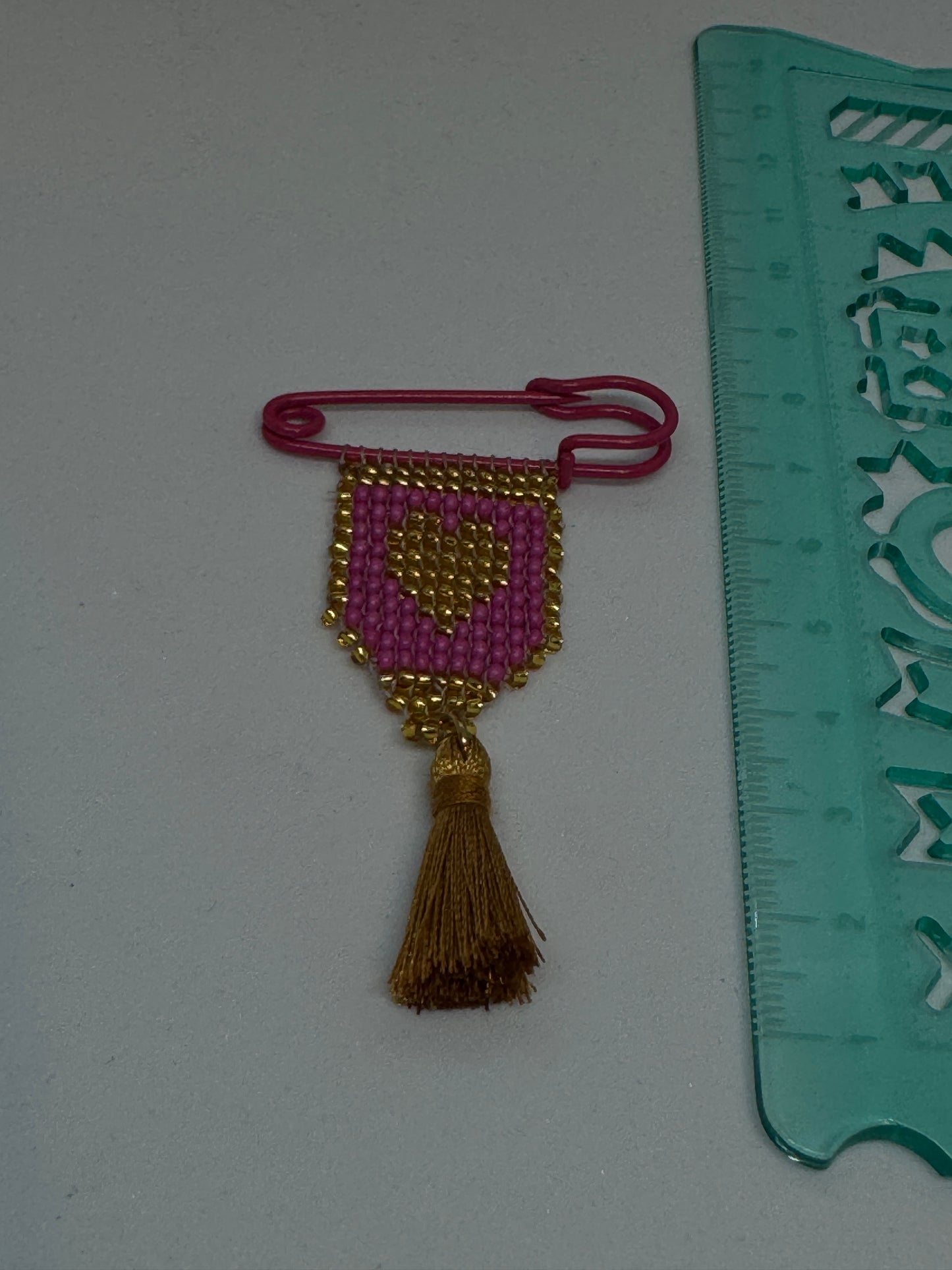 Miyuki Göz Broş Pembe Kalp